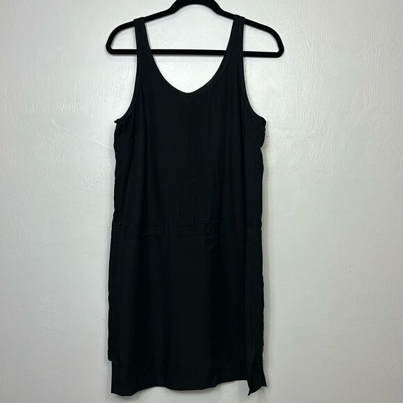Banana Republic Black Sleeveless Scoop Neck Dress Size 14 - Picture 1 of 9